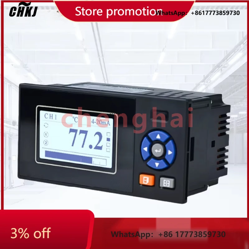 CHKJ-2025NEWR2100E 多チャンネルRS485出力 流量 温度 圧力 電流 電圧 データロガー ペーパーレスレコーダー