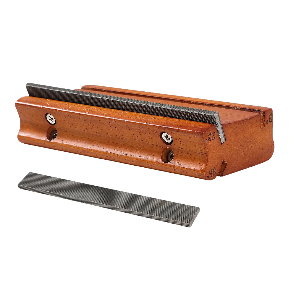 

Пилка для придания формы ладам гитары 3/23/35 градусов, из цельного дерева, для обрезки концов ладов, многофункциональная, для шлифовки и полировки гитарных ладов