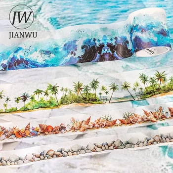JIANWU 20mm/30mm/40mm * 200cm ressembler à cette vue série Vintage aménagement paysager matériel Collage Washi bande créative Journal papeterie