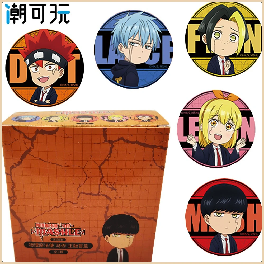 

Genuine Mashle: Magic and Muscles Peripheral Exquisite Badge Cartoon Enchanting Figures Brooches for Bag Accessories Kids Gifts