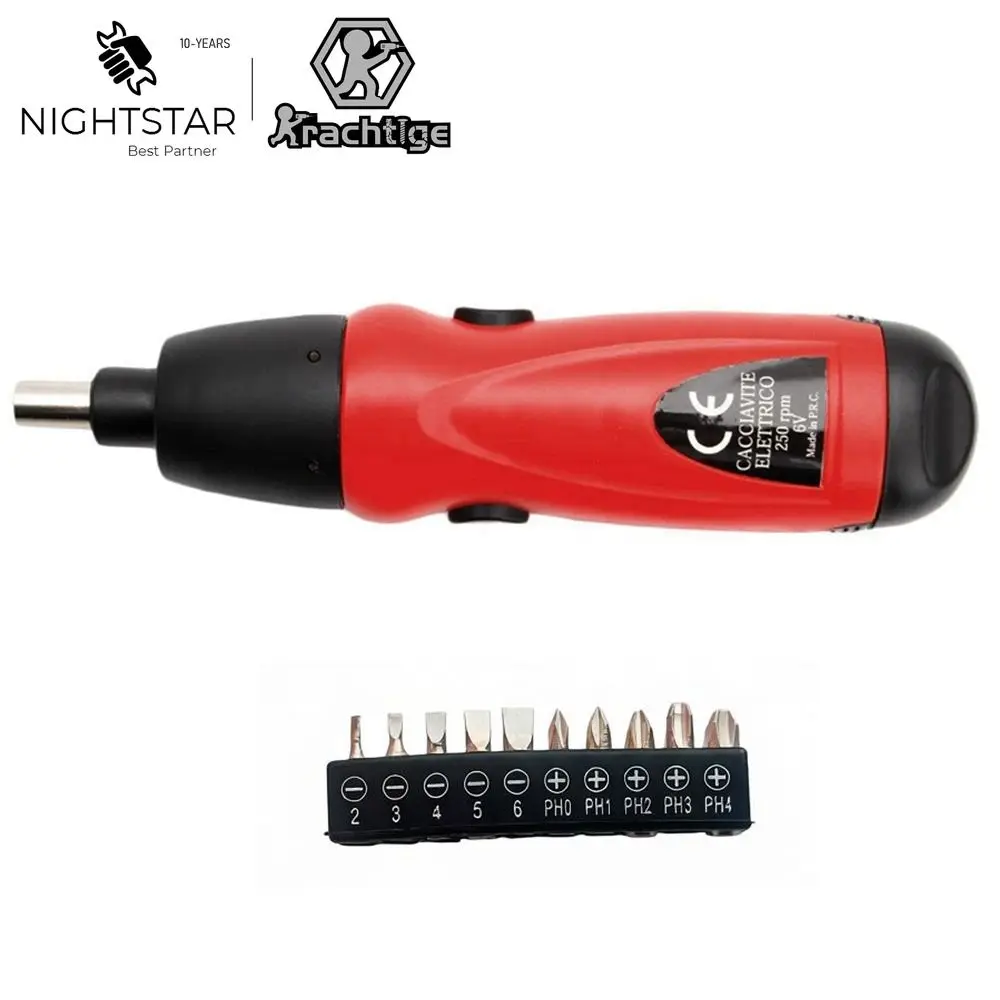 Krachtige 6V Electric Screwdriver Battery Operated Cordless Screwdriver Drill Tool Electric Screwdriver /Random Color