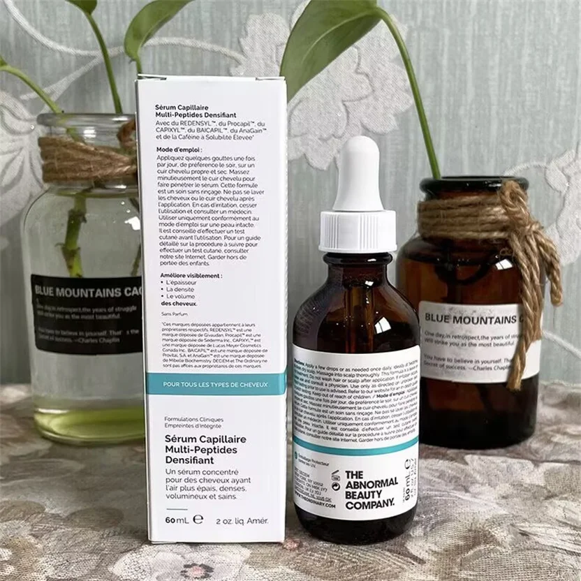 

Сыворотка против выпадения волос, 60 мл, пептидная эссенция для роста волос, уход за фолликулом для истонченных волос, раствор для роста волос