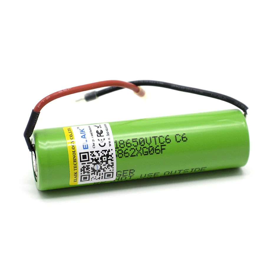 2023 ELAIK VTC6 3,7 V 3000mAh 18650 Li-Ion Batterie 20A Entladung 18650VTC6 elektrische werkzeuge batterien + DIY Linie