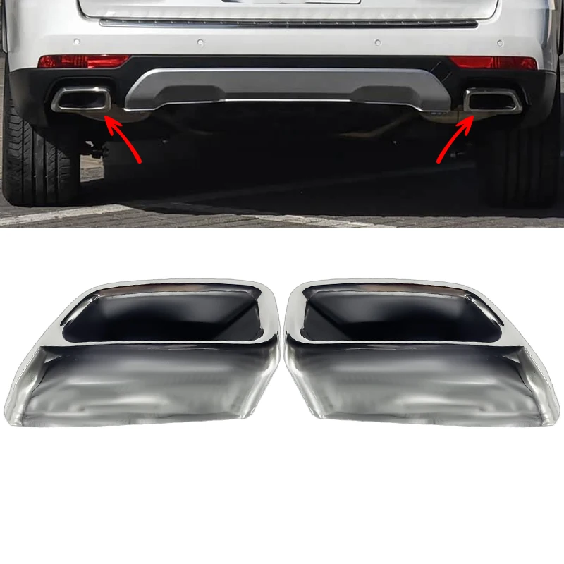 

For Gac Trumpchi GS8 - GS7 2017 2018 2019 Rear Bumper Tail Exhaust Pipe Tip Tail Exhaust Pipe Bracket Trim Frame