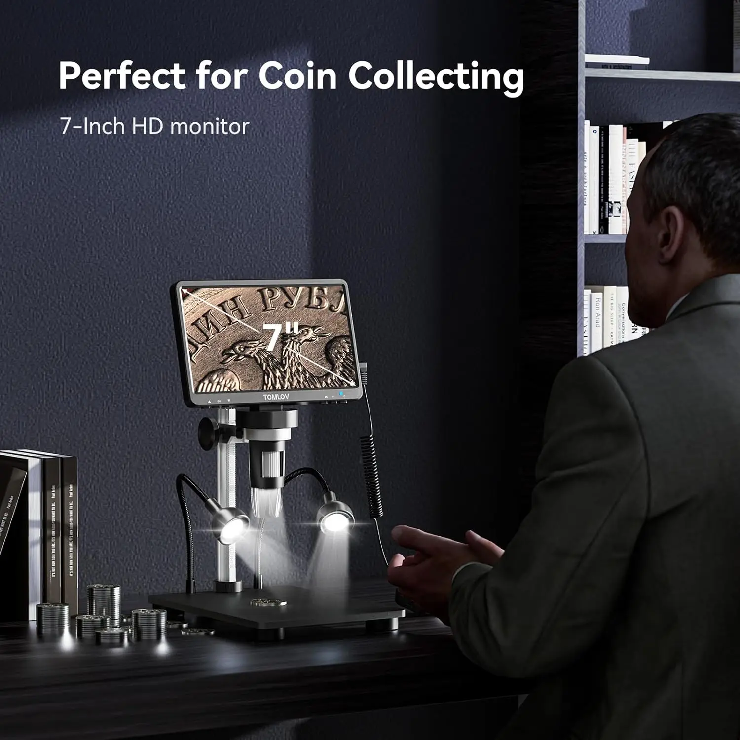 

Новый цифровой микроскоп TOMLOV Professional DM9-B с 1200-кратным увеличением, USB-микроскоп для пайки печатных плат и ремонта телефонов