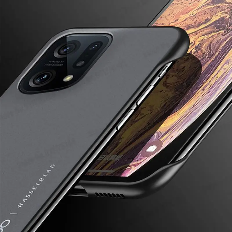 For Oppo Find X5 Pro Frameless Matte Phone Case For Find X5 Ultra Slim Hard PC Protective Cover for Find X5 Pro Borderless Cover