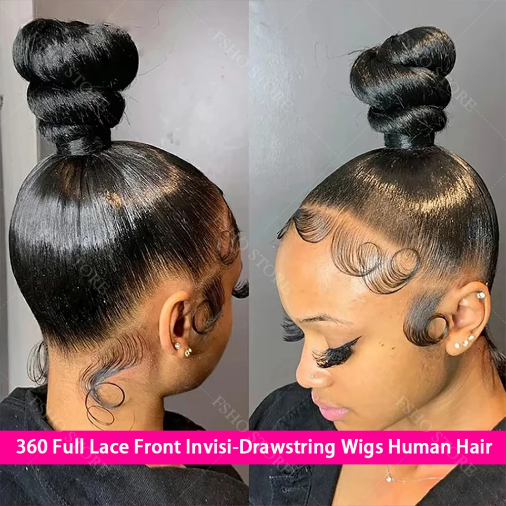 

210 Density Real Full Lace Wig Bone Straight Wigs 360 Hd Lace Wigs Human Hair For Wowen Brazilian Pre Plucked 13x6 HD Lace Wigs