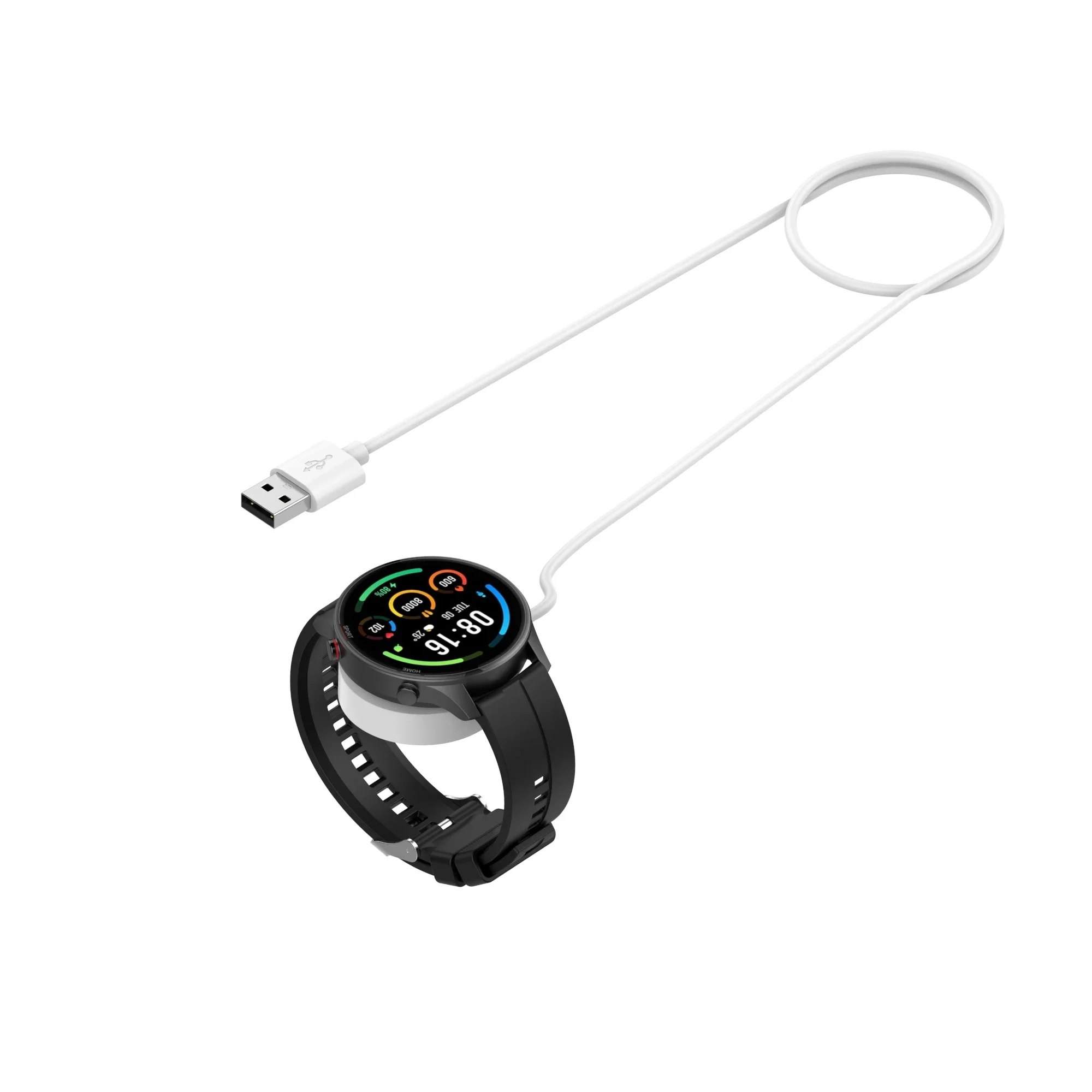 Xiaomi Mi Watch用USB充電ケーブル,アクティブ充電アダプター,磁気充電ステーション,カラー