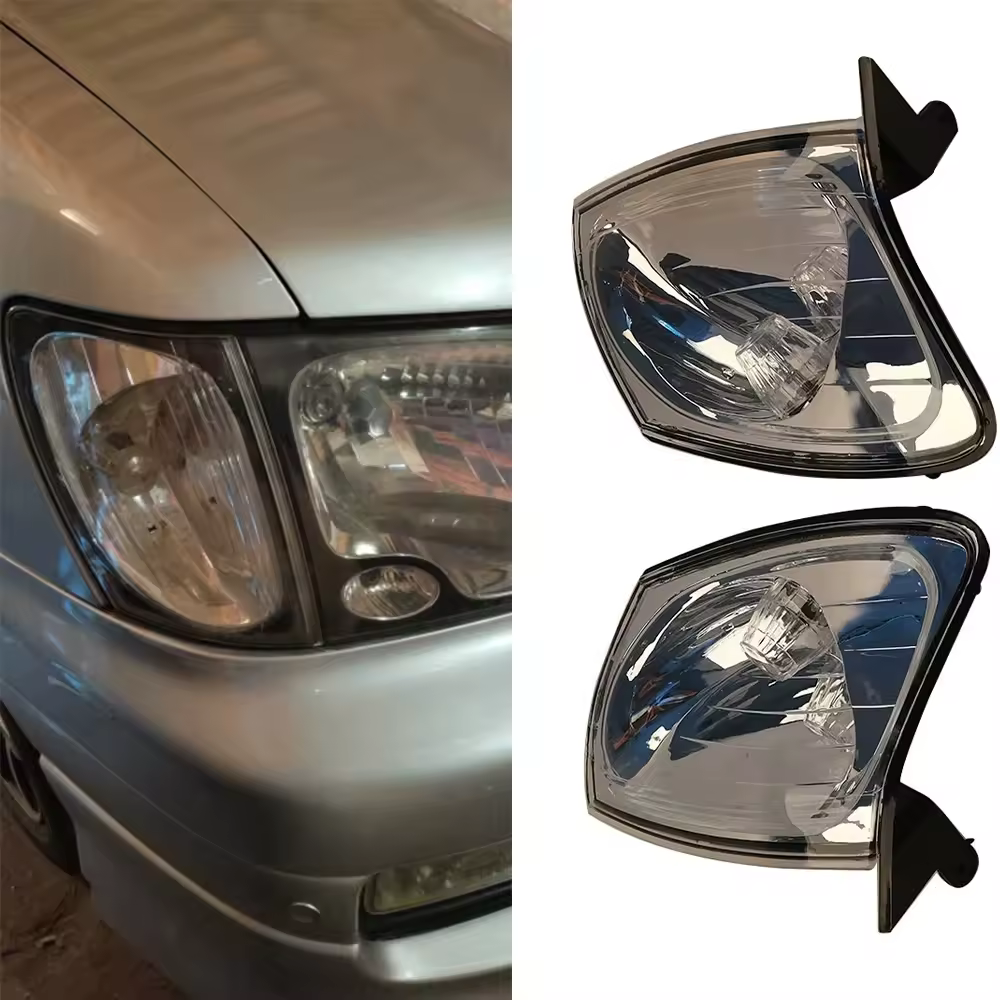 Luz de señal de giro delantera cromada para Toyota TOWNACE, LITEACE, Noé, 1999, 2000, 2001, 2002, 1 Juego