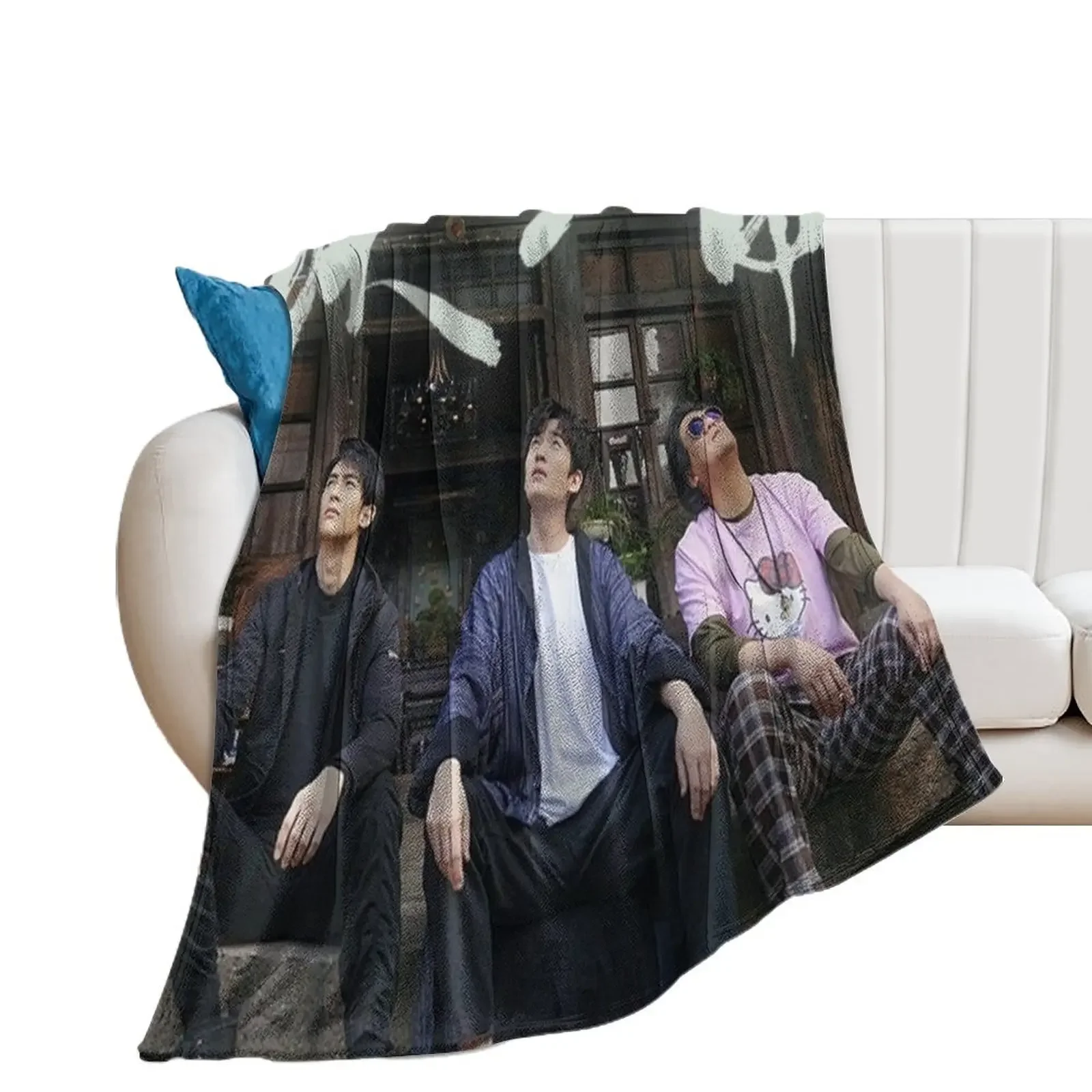 zhang qiling, wu xie, pangzi, the lost tomb reboot Throw Blanket Hair Winter beds Softest Blankets