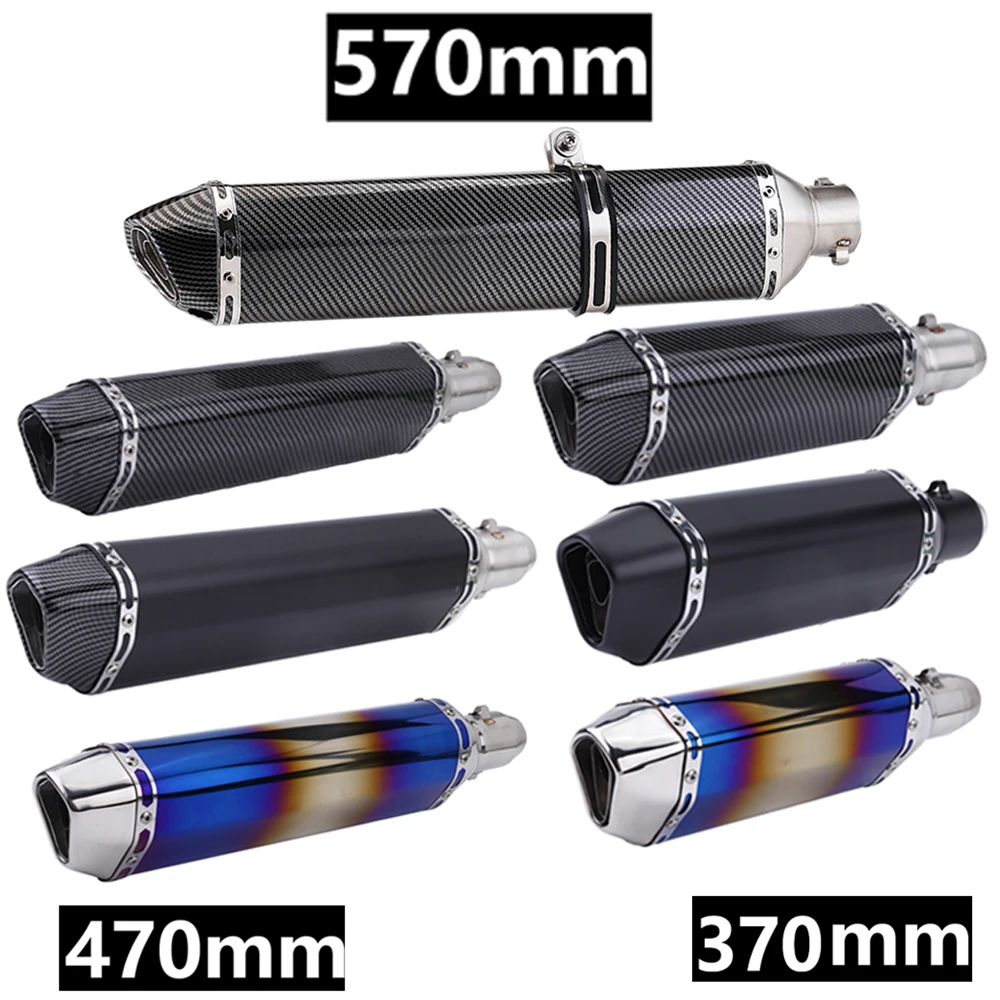 

Performance Universal 370/470mm 570mm Stainless Steel Motorcycle Exhaust For ATV Street Bike Factory Direct Selling Durable