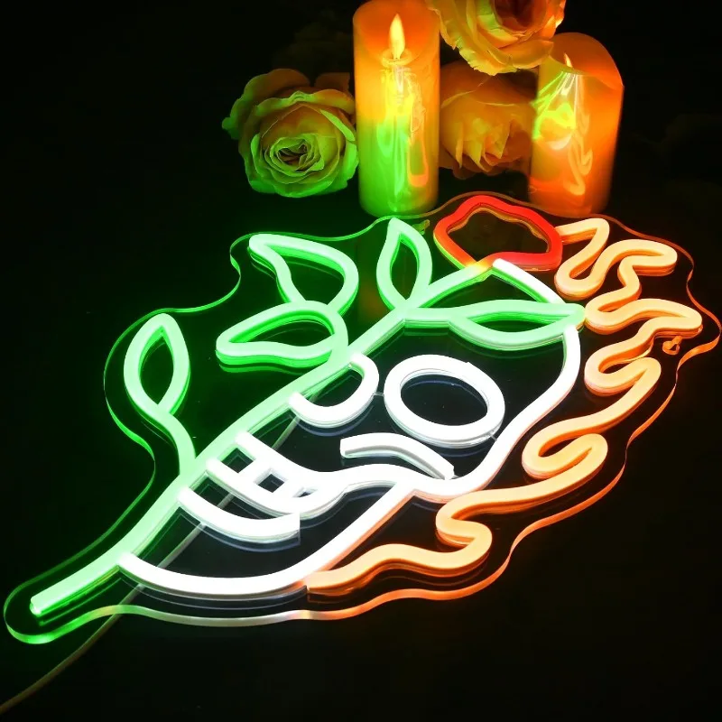 Skull Rose Neon Decoration, Suitable for Office Hotel Bar Cafe Bedroom Birthday Halloween Christmas Decoration Gift  Room Decor