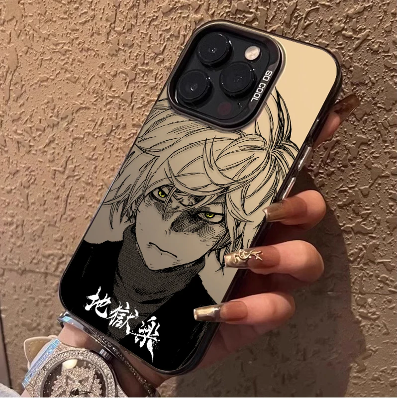 Funda Protectora para Teléfono con Diseño de Anime Gabimaru para iPhone 17 Air 16 15 11 12 14 13 Pro Max XS X XR Plus 8 7 SE 2020, Resistente a Impactos