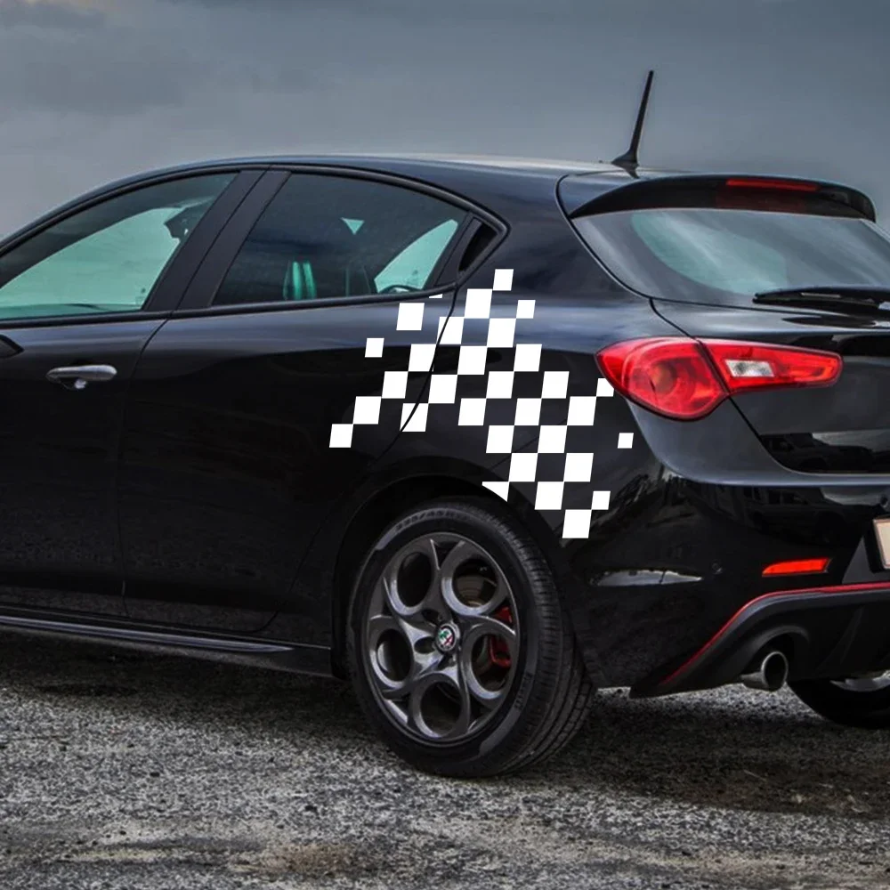 

Автомобильная Боковая дверь наклейки из виниловой пленки Racing Sport Graphics PVC, декоративные наклейки для Alfa Romeo Giulietta, аксессуары для тюнинга автомобилей и внедорожников