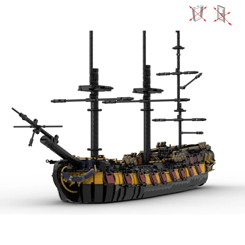 

3060pcs Brown Pirate Ship Bricks Revenge Warship Sailboat Ship Boat Building Blocks Set Creative Educational Toys Adult Gifts