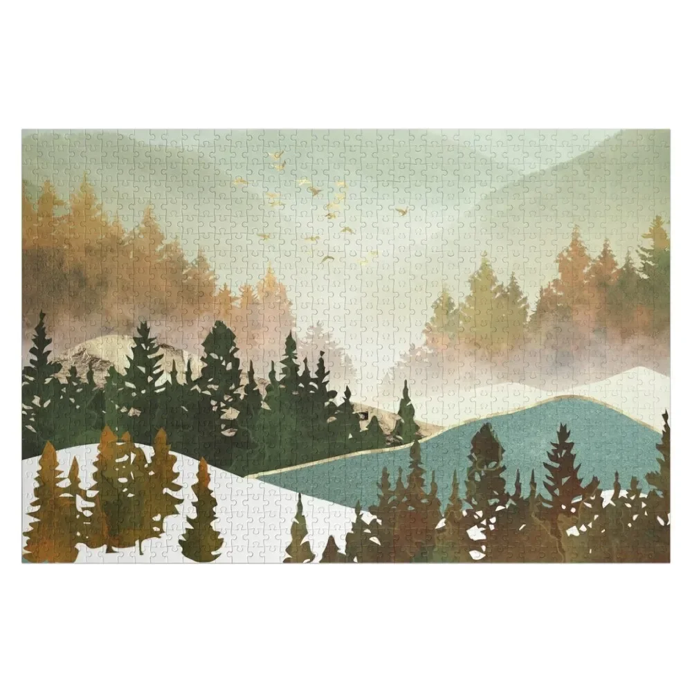 Fall Morning Jigsaw Puzzle Wooden Decor Paintings Customized Picture Custom Gifts Photo Personalized Gifts Puzzle