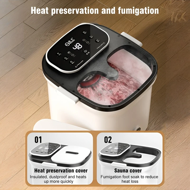 Снимает усталость ванночки для ног с подогревом, ведро для замачивания ног, подогрев, автоматическое отжимание, бытовая портативная термованна для ног