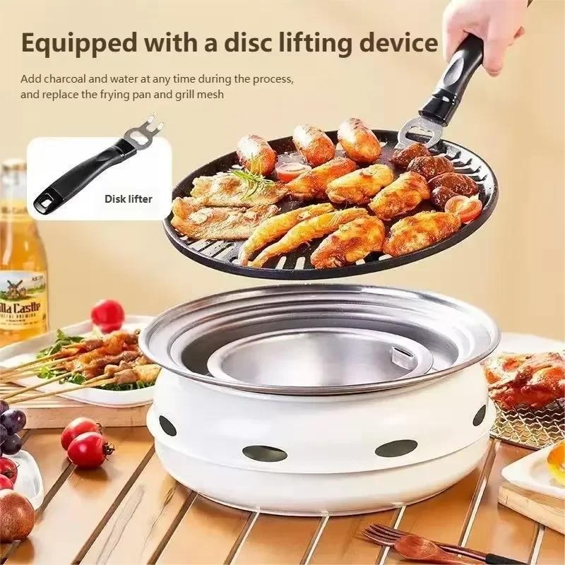 Carbon New Thickened Indoor/Outdoor Self-service Multi-Function Portable Charcoal Barbecue Oven Commercial Stainless Steel
