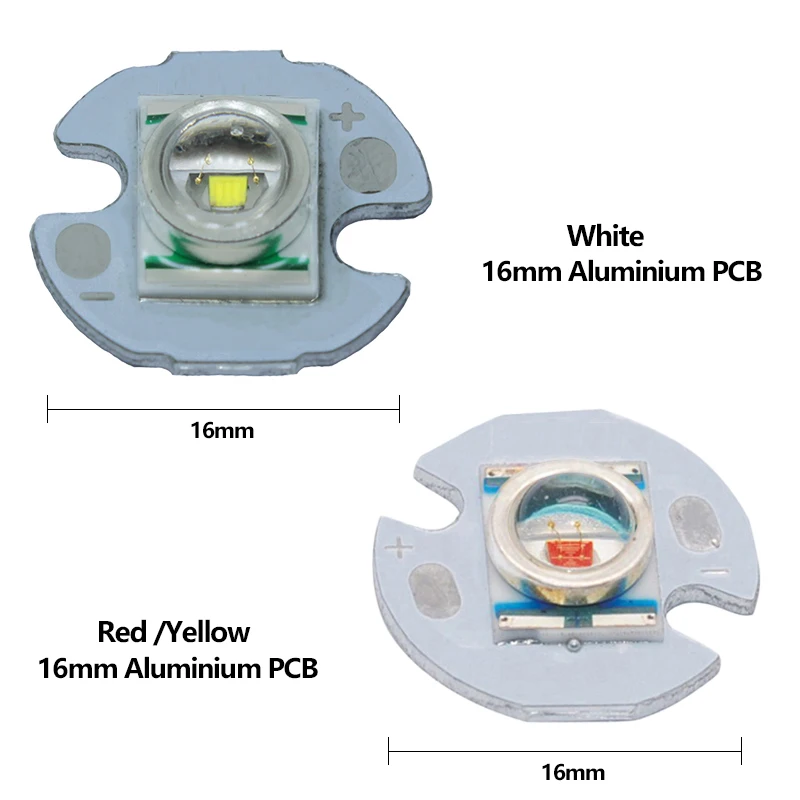 1 pièces CREE XRE Q5 LED XLamp cree xr-e Q5 led Froid Neutre Blanc Chaud Jaune 3 W LED Émetteur de Lumière monté sur 16mm/20mm PCB