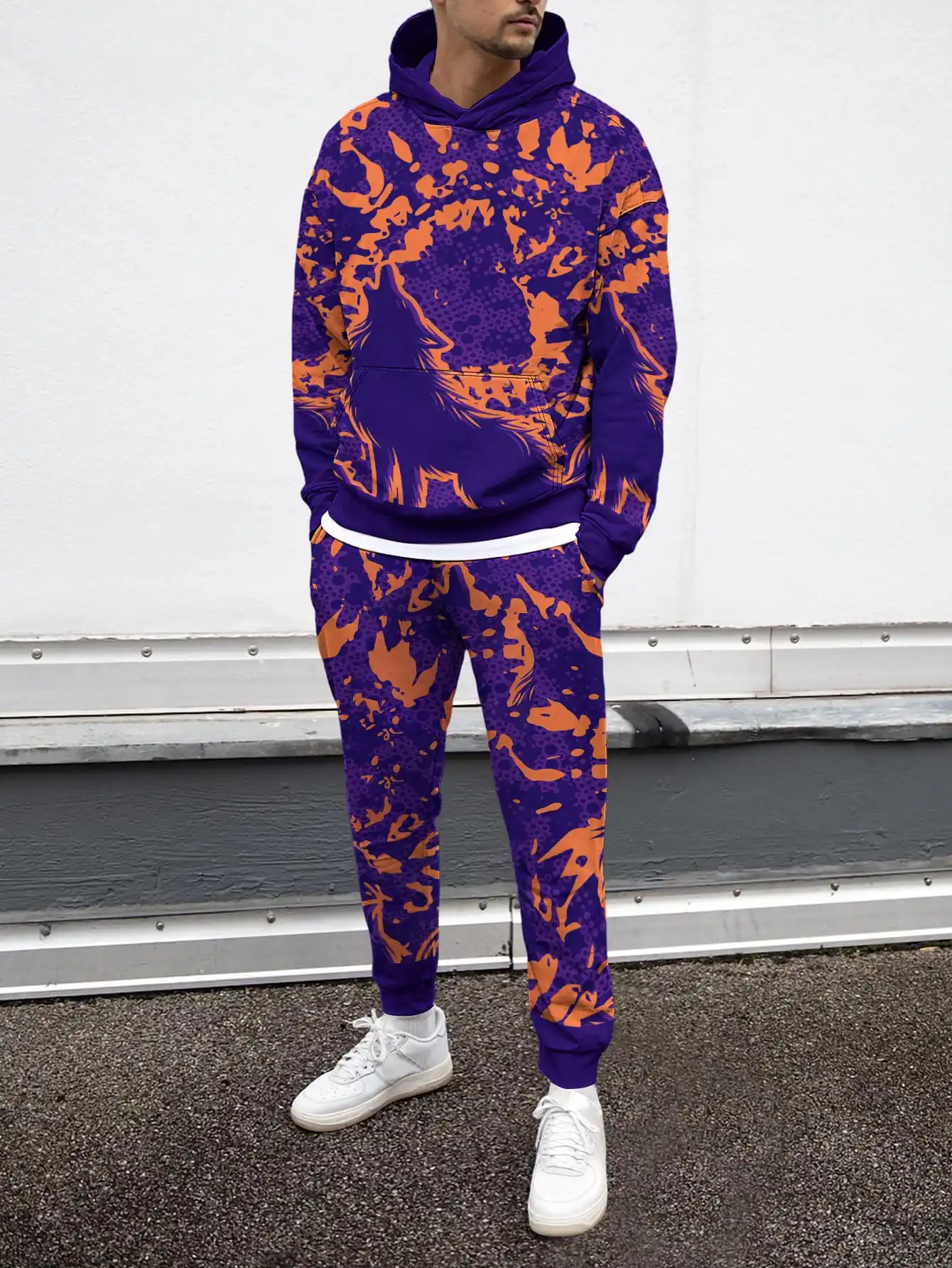 

Motion Geometry Men Creative Art Design 3D Print Clothes Harajuku Style Tracksuit Hoodie Trouser 2Pc Sets 2025 New Arrival Loose