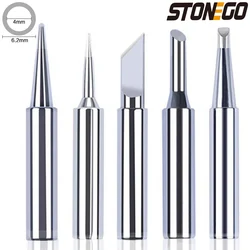 STONEGO 5PCS/10PCS Soldering Iron Tips Soldering Iron Head Set DIY Electric Soldering Iron Replacement Tip Repair