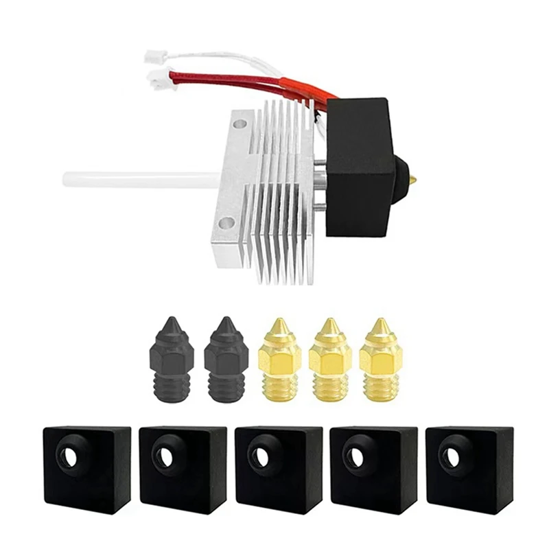 Hotend Kit for Neptune 3 Pro/Plus/Max Ceramic Hoting Plate Hot End 3D Printer Parts Assemble with Nozzle 0.4mm [No.3 Elnic]
