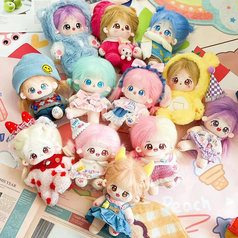 20cm Cute Idol Doll Anime Plush Twelve Zodiac Signs Star Dolls Stuffed Customization Figure Cotton Baby Plushies Toys Fans Gift