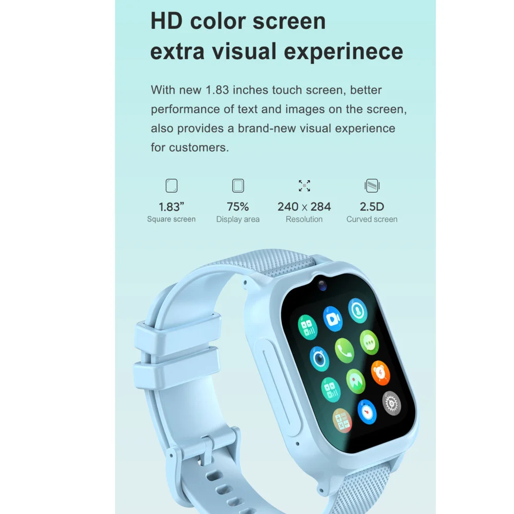 Xiaomi Mijia 4G Smart Watch orologio per bambini GPS Track videocamera per videochiamate SOS Monitor impermeabile posizione LBS Tracker Smartwatch