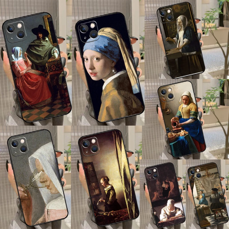 يوهانس فيرمير حافظة لهاتف سامسونج جالاكسي M16 M36 M56 M06 M52 M32 M12 M54 M34 M14 M35 M55 M15 M11 M31 M13 M53