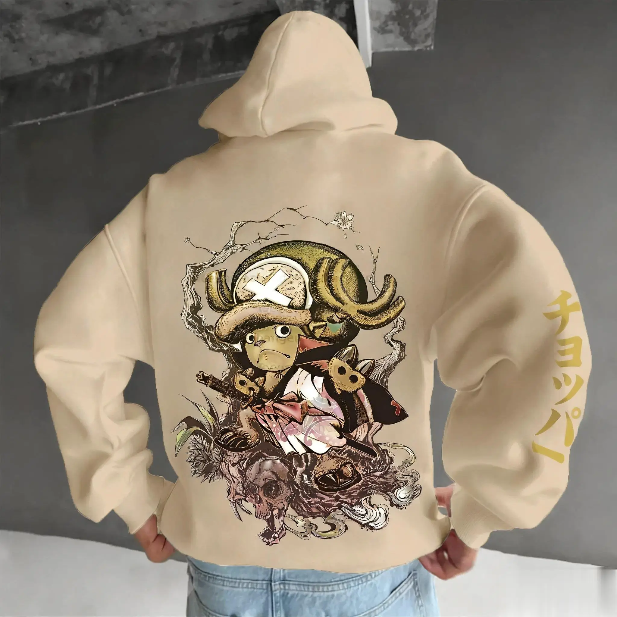 One Piece Chopper Grafische Pullover Hoodie Mannen Vrouwen Nieuwe Herfst Winter Streetwear Oversized Casual Anime Print Sweatshirt Met Capuchon