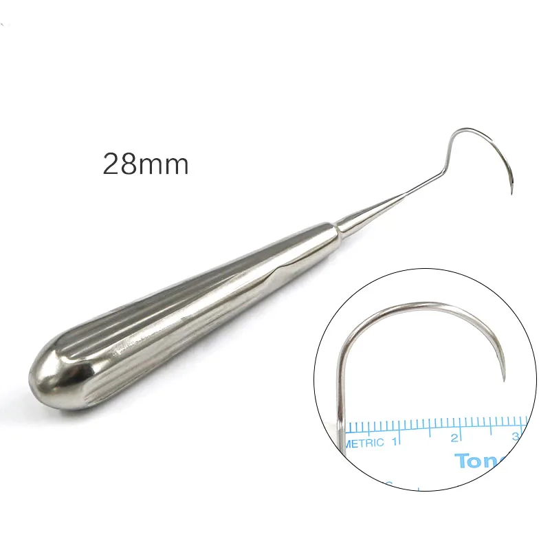 Facial thread carving embedding thread guide threading guide plastic thread carving big V tool gold handle silver handle hook