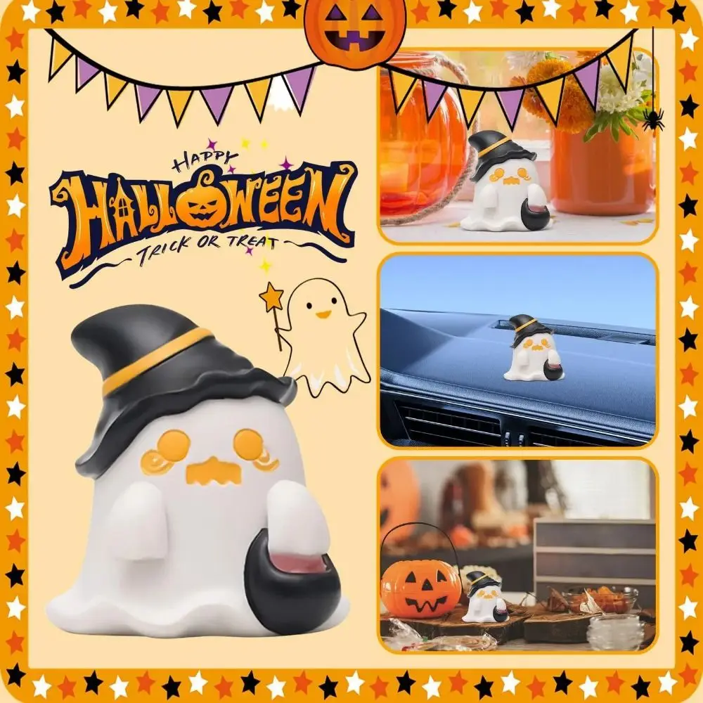 مخيف الإبداعية هالوين شبح تمثال الراتنج فريدة من نوعها مخيف شبح التماثيل مصغرة اليدوية لطيف شبح تمثال هدايا الحفلات