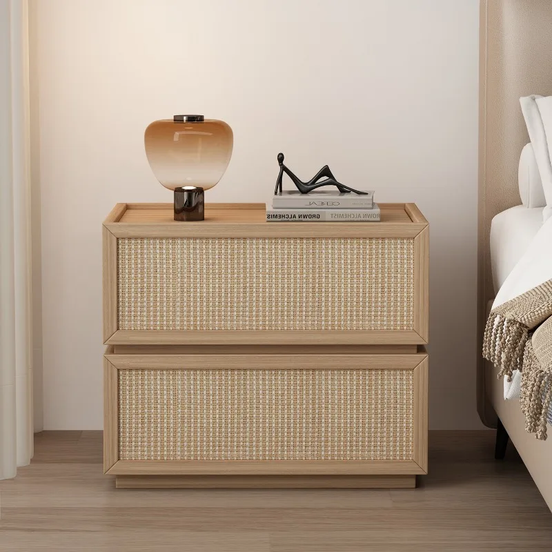 

Coffee Cabinets Bedside Table Bedroom Mobile Drawers Luxury Storage Living Room Nightstand Wood Mesa De Noche Home Furniture