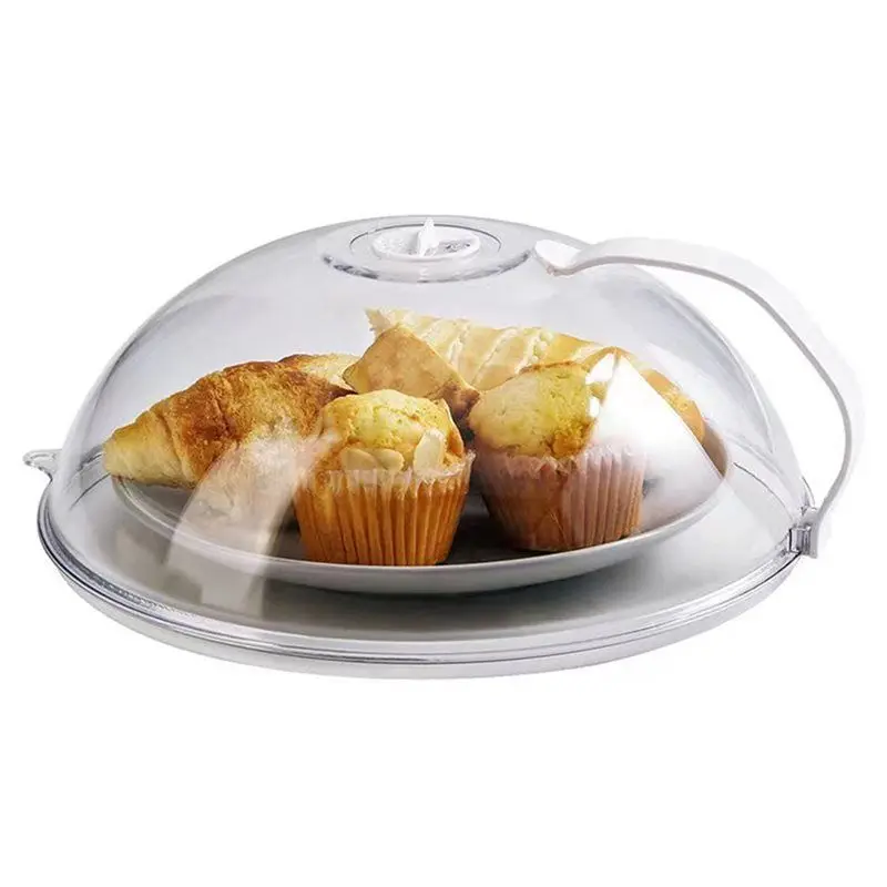 Microwave Oven Heating Appliance Bowl Cover Refrigerator Round Plastic Transparent Oil Spillproof Cover Bowl Cover Fresh