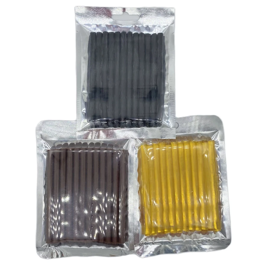 

24 PCS/Lot Yellow Hair Extension Glue Sticks Hot Melt Glue Stick for hair extension