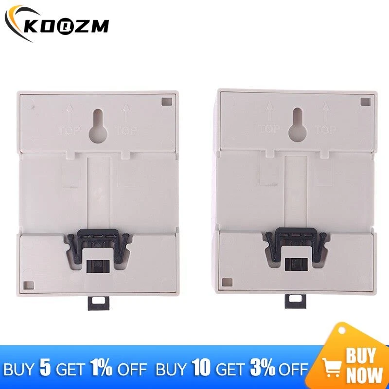 Raspberry Pi 4 Modelo B Caso ABS, Din Rail Mount, Grande Shell Espaço Interno, Gabinete de Proteção para RPI 4B Pi4 ou Pi 3B + 3B