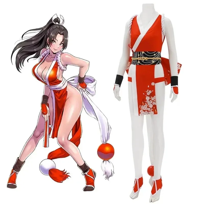 

Mai Shiranui Косплей Костюм Игра KOF Ролевая Игра Униформа Хэллоуин Карнавальный Вечерние Костюм Для Женщин Девочек eo] 5