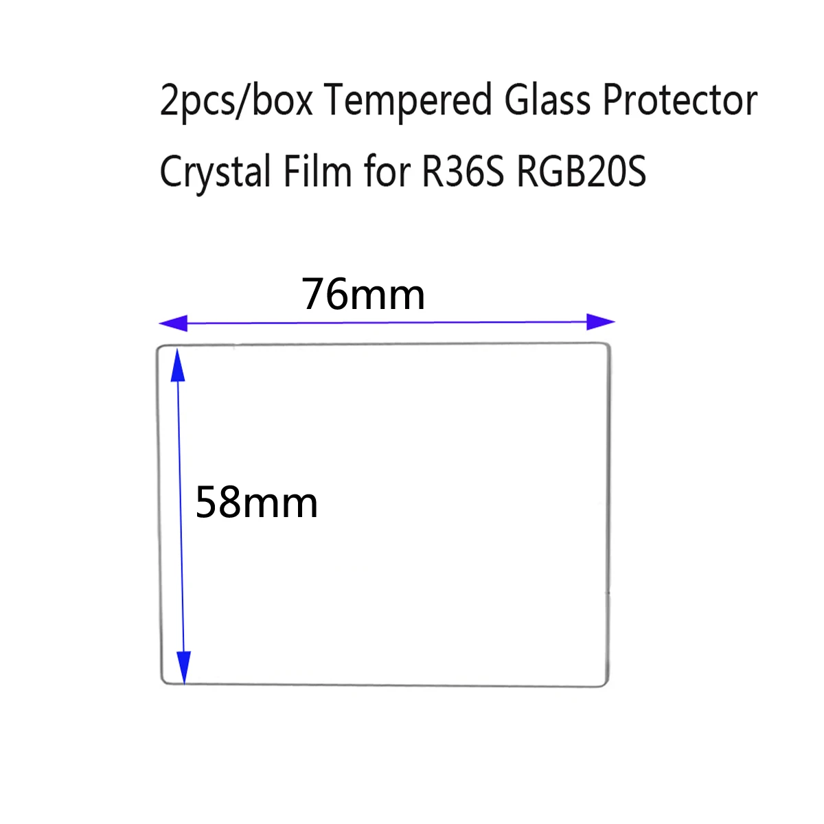 Film protecteur en verre pour consoles de jeux vidéo rétro, 2 pièces/boîte, 3.5 pouces, pour le Guatemala, R36S, RGB20S, nouveau