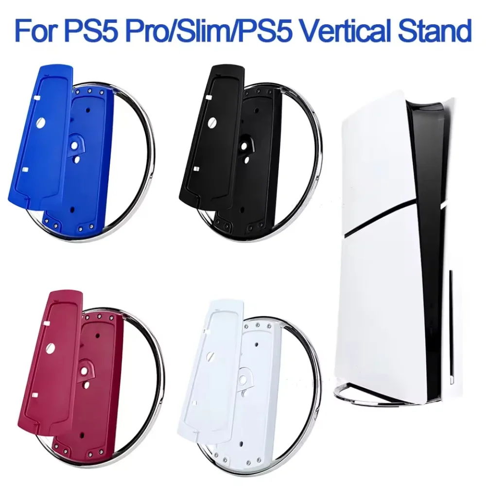

For PS5 Slim Vertical Storage Stand Metal Base Stand Replacement Console Host Stand for Playstation 5 Slim Game Accessories