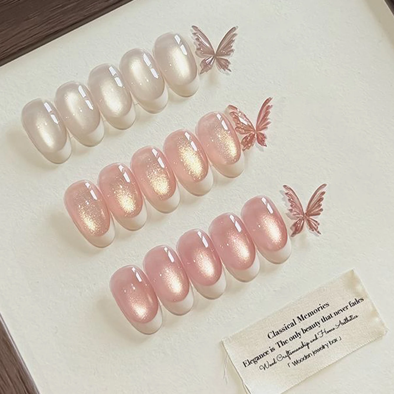 1 Uds ZH otoño Ballet ojo de gato esmalte de uñas de Gel rosa 2025 nuevo temperamento blanqueamiento suministros de uñas