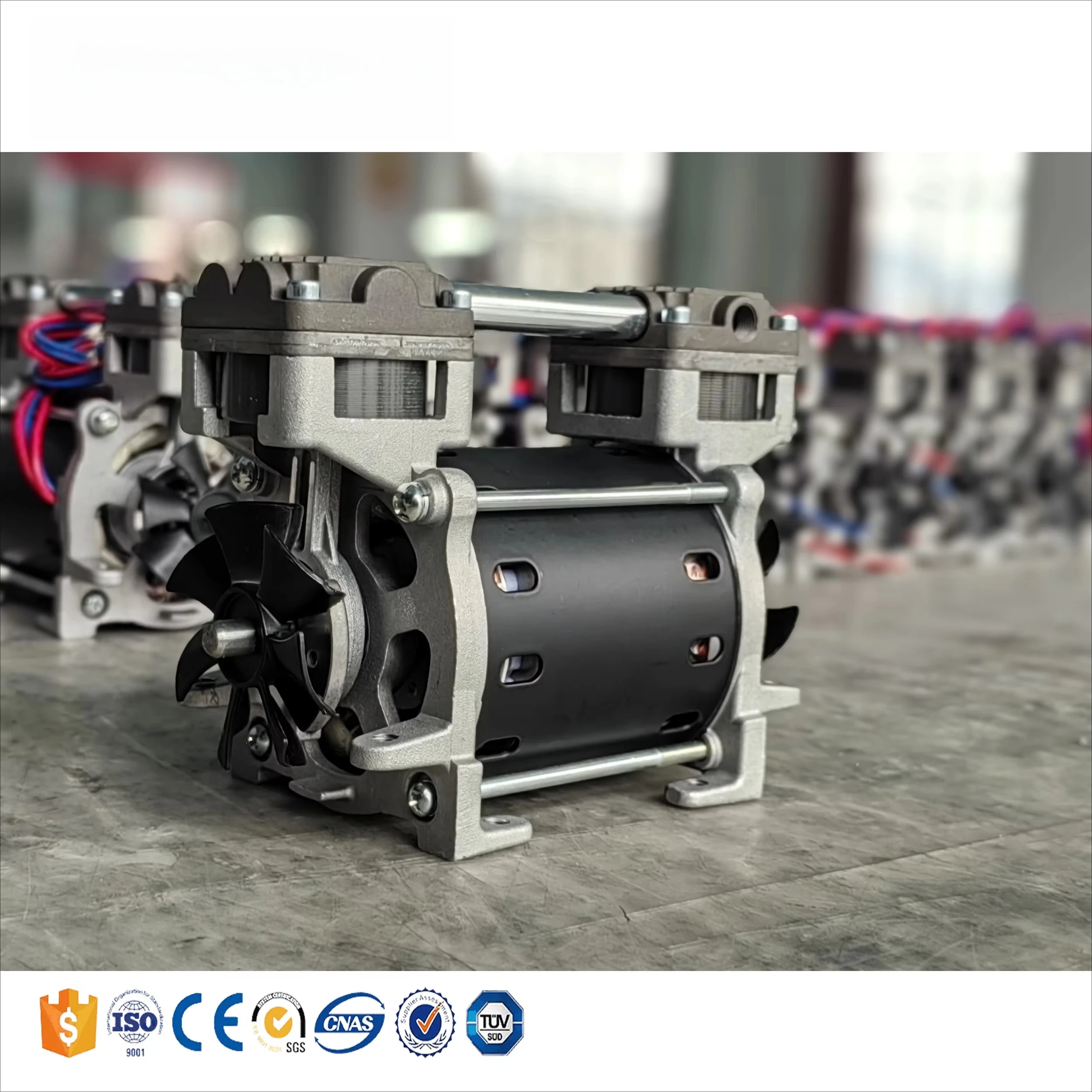 

75L/min High Quality Silent Oilless Piston Vacuum Pumps for Sealing Package Machine
