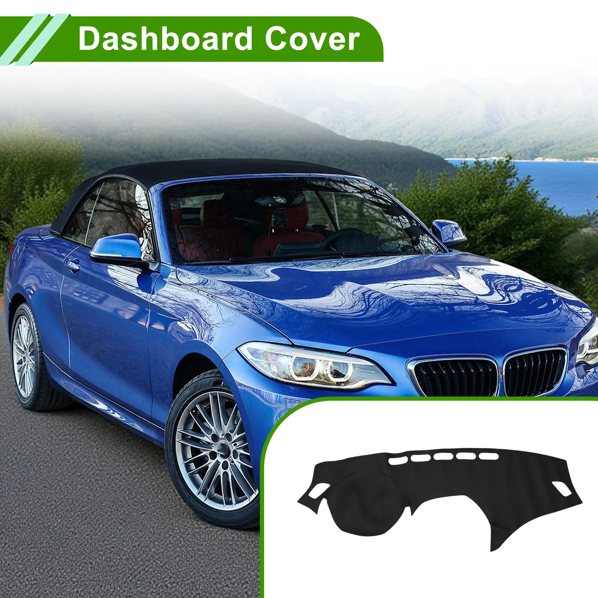 

UXCELL Чехол на приборную панель для BMW 2 серии 2014-2017, черный, 1 шт., защитная накладка для солнцезащитного козырька