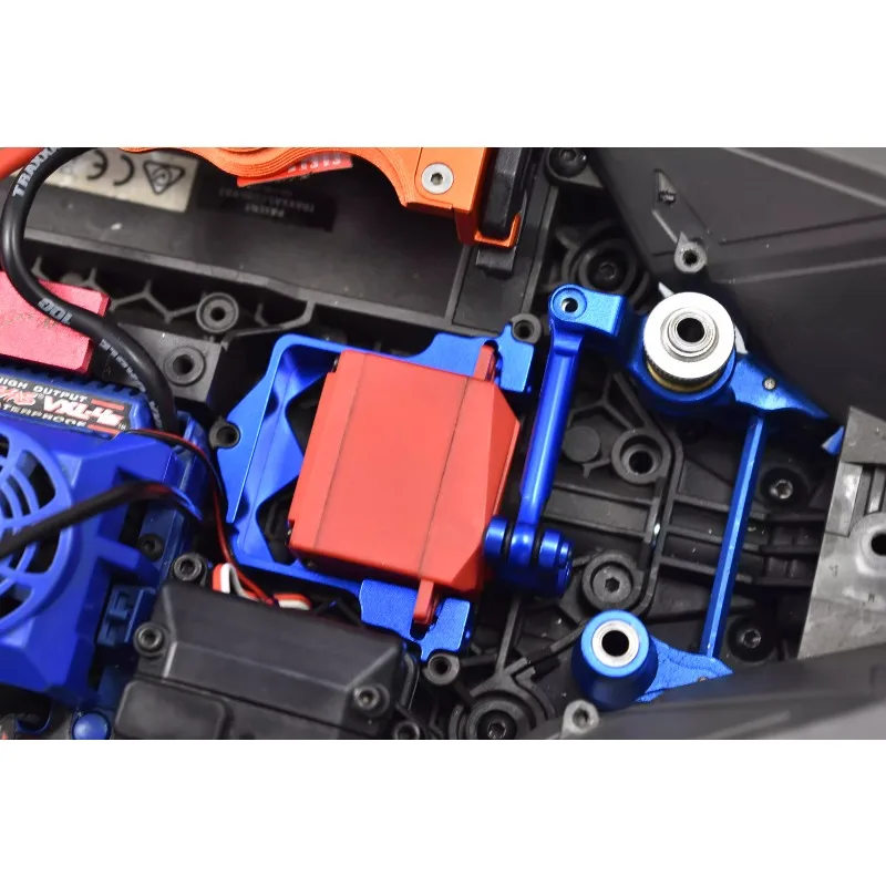حامل مؤازر من الألومنيوم GPM + بوق مؤازر 25T + مجموعة ربط لـ TRAXXAS 1/10 MAXX / 1/8 6S MAXX SLASH - أجزاء ترقية شديدة التحمل