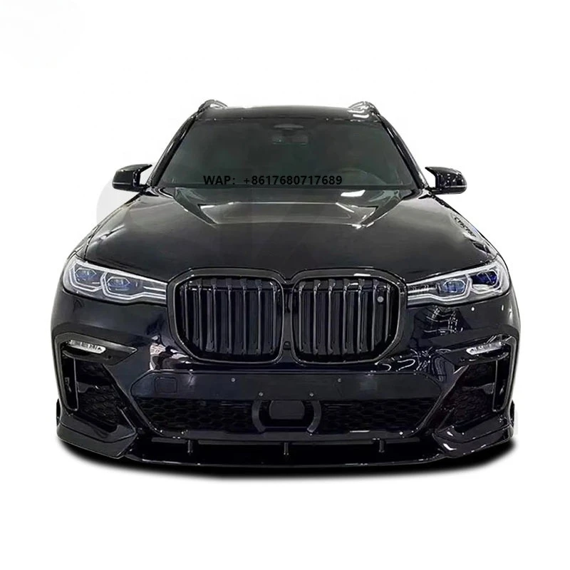 2019-2023 X7 Dark Shadow Carbon Fiber Body Kit for   X7 G07 Front Lip Side Skirts Rear Diffuser Wing Bodykit