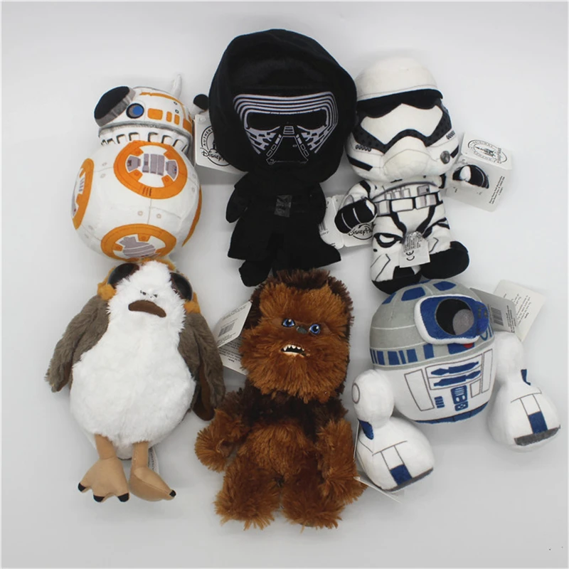 

1piece BB8 and Kylo Ren Cute Stuffed Plush Toy Star Wars Kawaii Pillow Cushion Decorative Doll Creative Gift For Kids