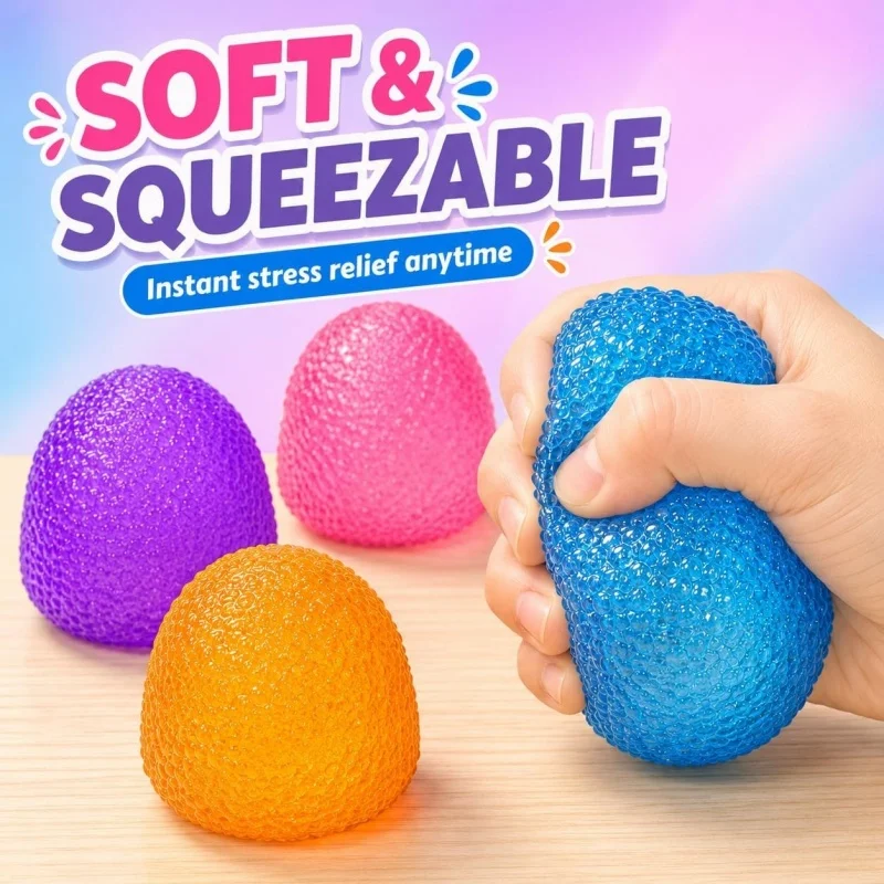 Gumdrop Squishy Toys Mini Candy Stress Ball Sensory Squeeze Toy Soft Hand Fidgets for Anxiety Relief Birthday Goodie Bag Fillers