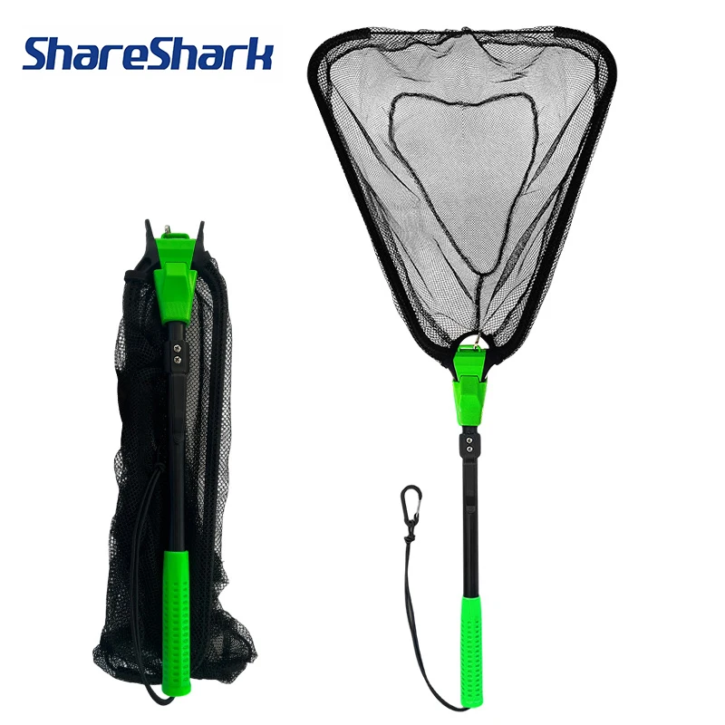 

Треугольная складная рыболовная сеть ShareShark с телескопической ручкой из алюминиевого сплава — сверхлегкая портативная сеть для подсачки рыбы