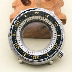 NH35 Case Seiko Tuna Canned Watch Case Fit For 4R35 4R36 NH35 NH36 Movement Transparent back Steel Bezel Insert Men Tuna Case