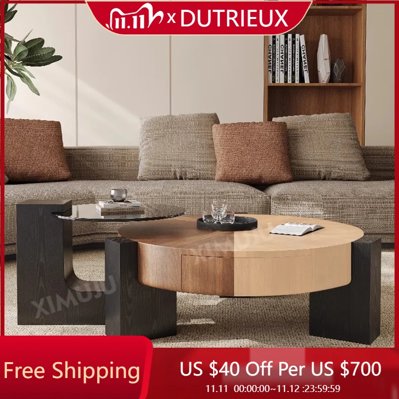 

Industrial Organizer Coffee Table Mechanism Simple Clear Aesthetic Cute Cheap Side Table Minimalist Couchtisch Room Decorations