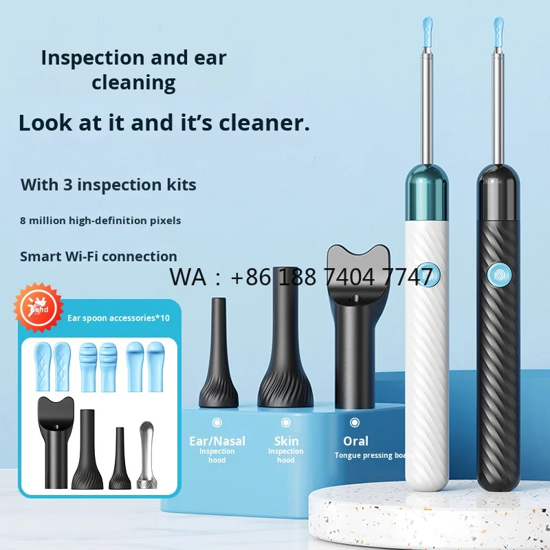 kit-d'inspection-et-d'entretien-intelligent-sans-fil-haute-definition-pour-l'oreille-–-nouveau-modele